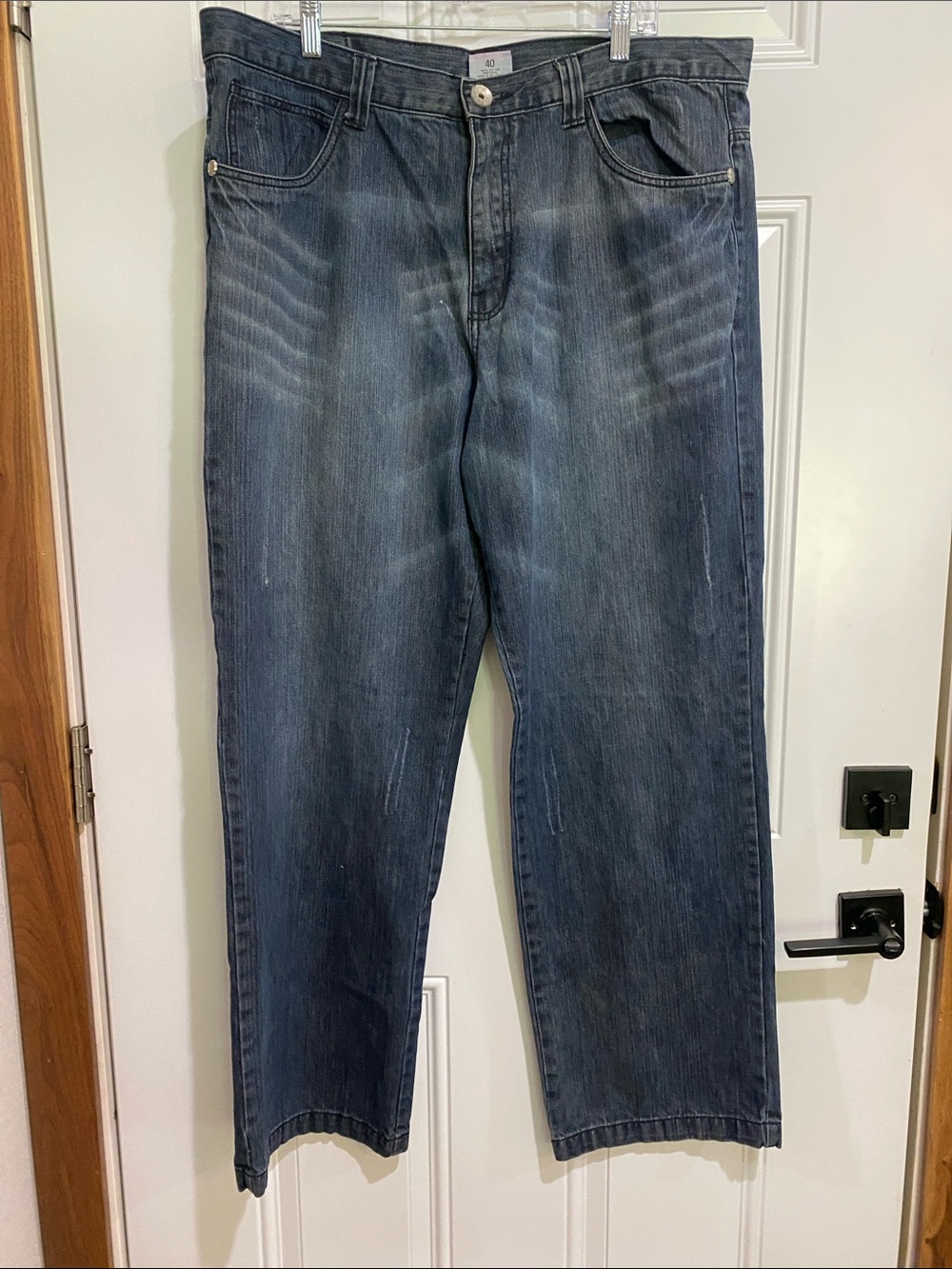 Miskeen Relaxed Fit Men's Jeans in Faded Indigo Blue
